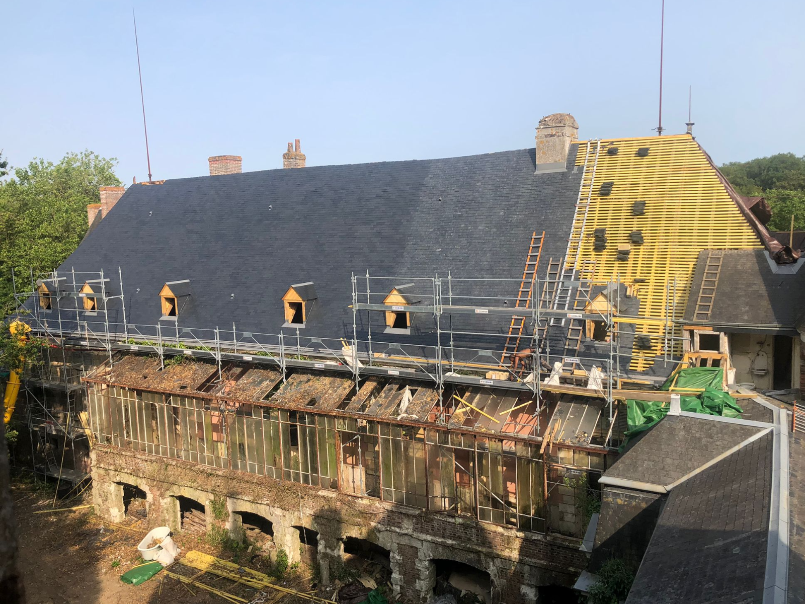 Rénovation de toiture à Houdan